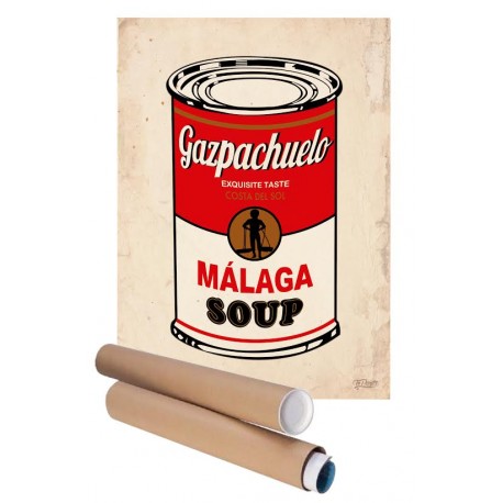 Lámina decorativa Málaga Soup Gazpachuelo