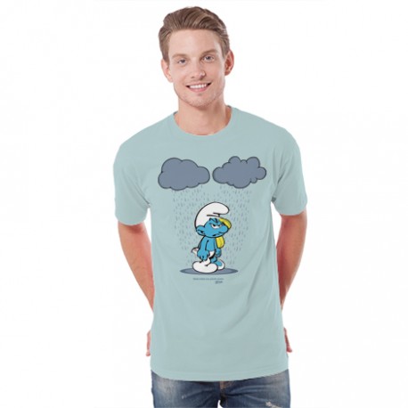 Camiseta original para hombre Nube doble con pitufo mixto