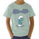 Camiseta infantil nube doble con pitufo mixto